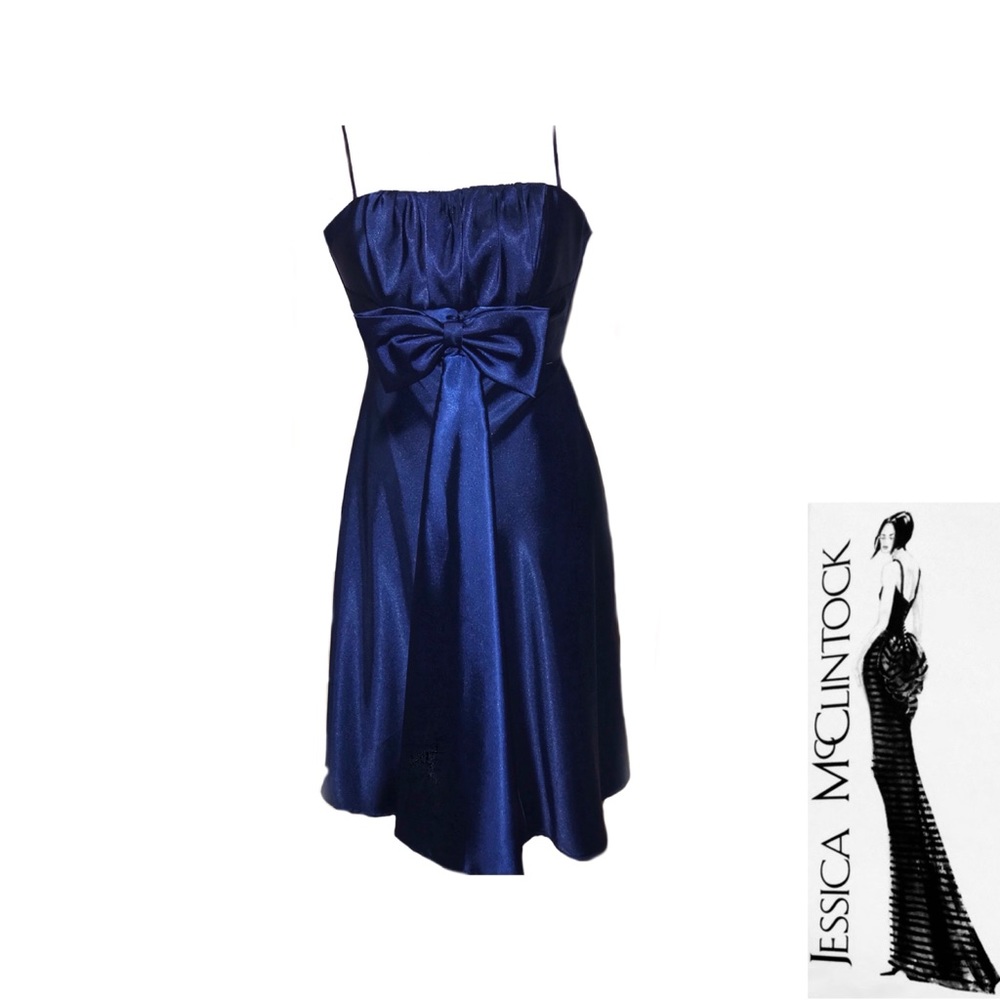 Jessica McClintok Royal Blue Dress Sz 2